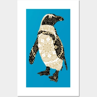 African Mandala Penguin Posters and Art